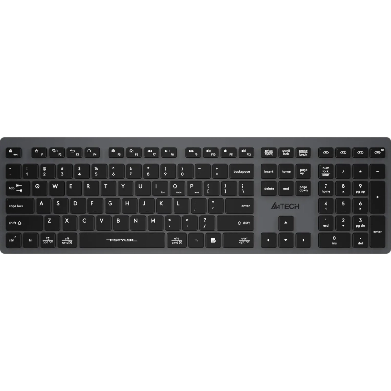 Клавиатура A4Tech Fstyler FBX50C серый USB/BT (FBX50C GREY)