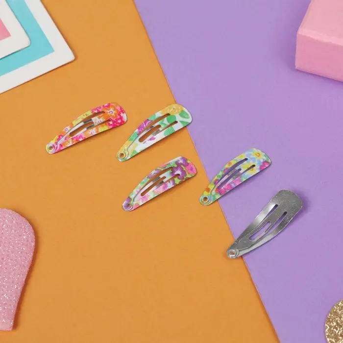 Заколки для волос «Астория», набор 12 шт., цветы,3 см