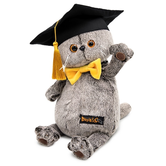 Мягкая игрушка  Мягкая игрушка "Басик в академической шапочке", 25 см Ks25-287