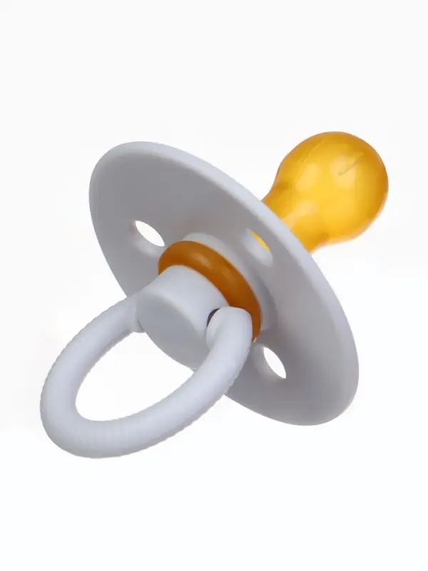 Соска - пустышка классическая, латекс, цв.серый, в контейнере, от 0 мес., M&B Соска - пустышка классическая, латекс, цв.серый, в контейнере, от 0 мес., M&B