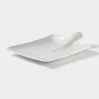 Блюдо Magistro &laquo;Лопатка&raquo;, 24.5&times;18 см, фарфор, белое