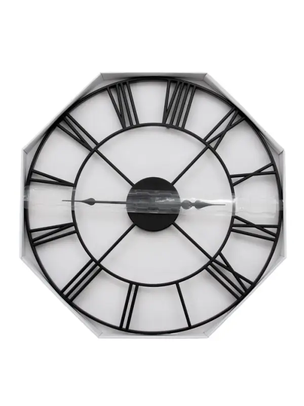 Часы настенные, серия: Лофт, плавный ход, d=45 см, чёрные