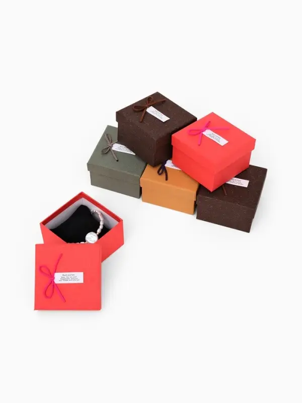 Набор коробочек подарочных 6 шт. под часы &laquo;Шильдик&raquo;, 8,5&times;8,5 см, цвет МИКС