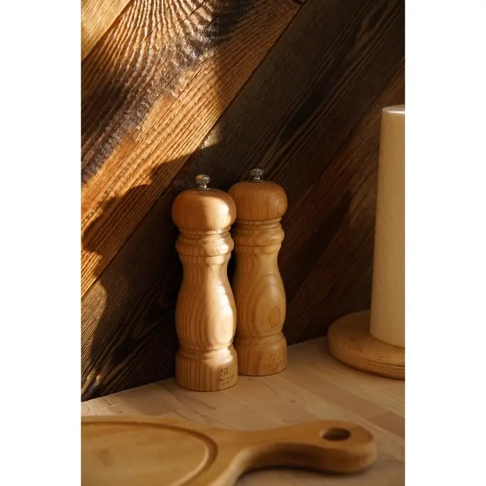 Набор мельниц для специй SL Home &laquo;Тренто&raquo;, 2 шт., 17 см, бежевый