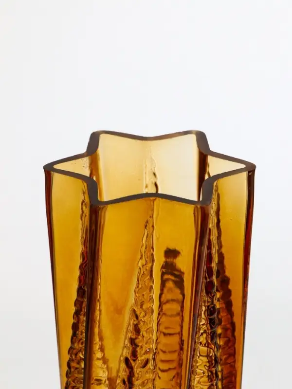 Ваза стекло настольная  Ваза стекло настольная "Флоранс" 25х11х9 см, коричневый