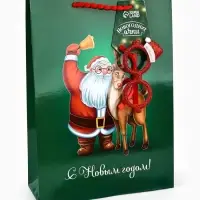 Пакет подарочный «Новогодний», с очками, 31 × 11 × 40 см Пакет подарочный «Новогодний», с очками, 31 × 11 × 40 см