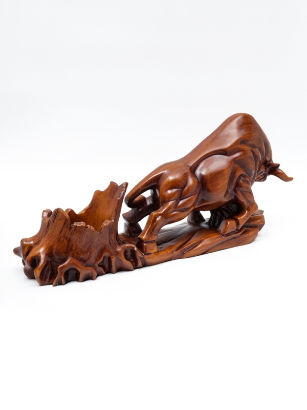 Подставка для бутылки  Подставка для бутылки "Бык" под дерево, 49.11.22см