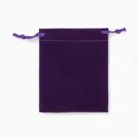 Набор мешочков бархатных 50 шт., 10&times;12 см, цвет фиолетовый (9901893)
