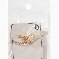 Серьги &laquo;Сияние линий&raquo;, белые в золоте