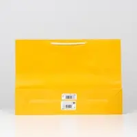 Пакет ламинированный, золотой, 38 х 53,5 х 13 см