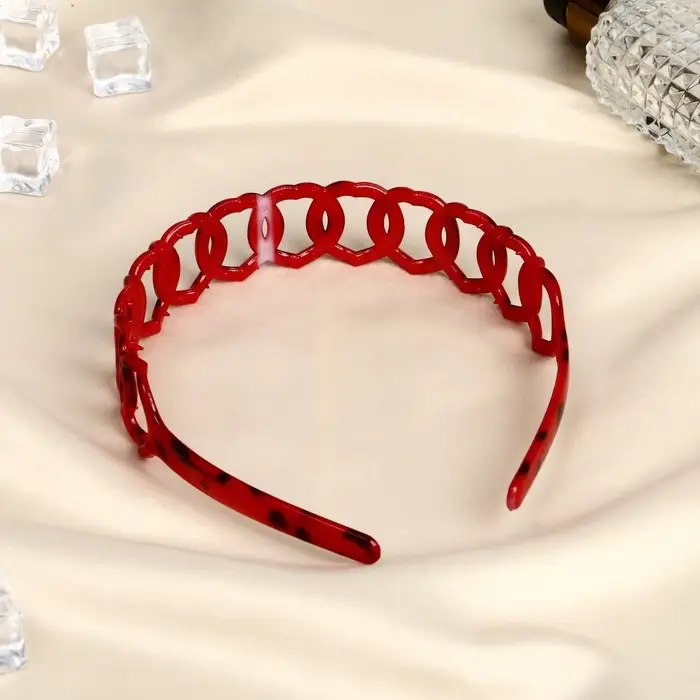 Ободок для волос «Янтарный свет», круги, 2.5 см, МИКС Ободок для волос «Янтарный свет», круги, 2.5 см, МИКС