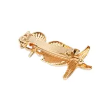 Заколка-автомат для волос "Лейла море" ассорти, 7,5 см, золото