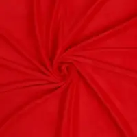 Лоскут Плюш на трикотажной основе,красный 100*150см,100% п/э