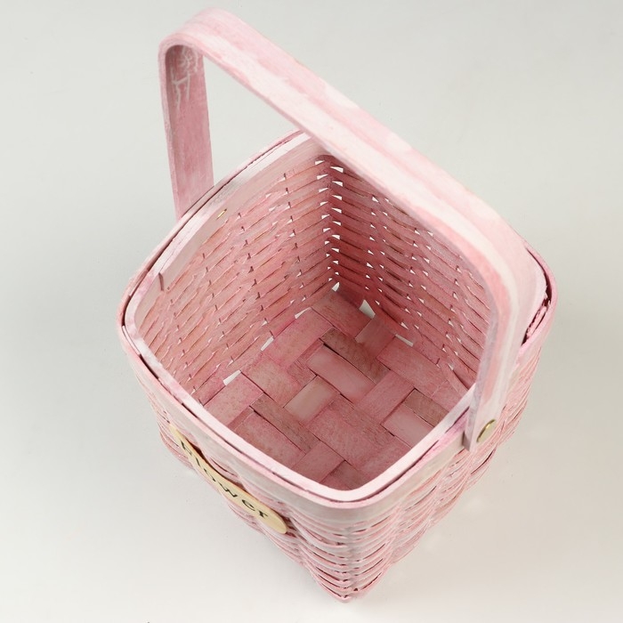Корзина плетеная, 15 x 15 x 12/24 см, роовая, секвойя Корзина плетеная, 15 x 15 x 12/24 см, роовая, секвойя