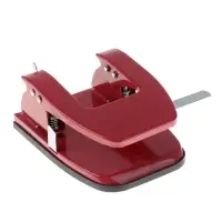 Дырокол на 30 листов, большой, металлический, с металлической линейкой, МИКС