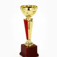 Кубок 196С, наградная фигура, золото, подставка пластик, 23.6&times;7.5&times;7.5 см