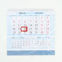 Календарь 2027, квартальный на гребне 29&times;47 см, &laquo;Знак Года&raquo;
