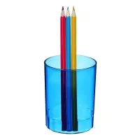 Подставка-стакан для канцелярии, полупрозрачный, микс Подставка-стакан для канцелярии, полупрозрачный, микс