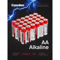 Батарейка Camelion AA/LR 6 Plus Alkaline PB-24 1.5В (24 шт в уп.)