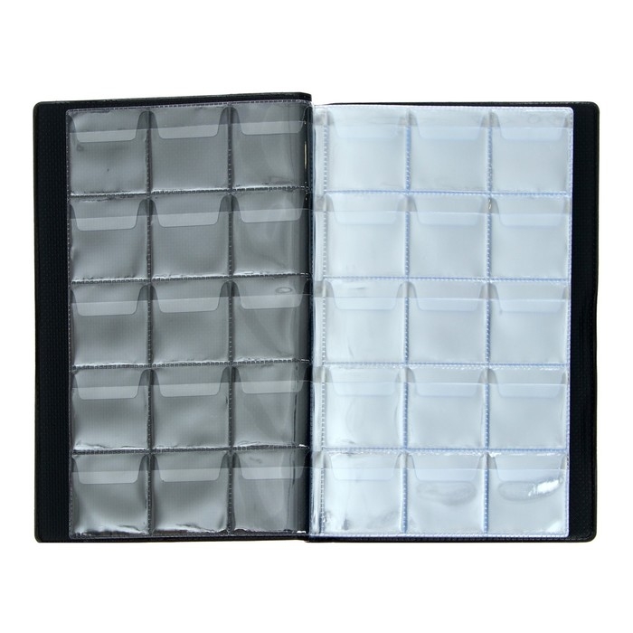 Альбом для монет 125 х 185 мм Calligrata, на 180 монет, ячейка 35 х 35мм, 12 листов, обложка ПВХ, коричневый Альбом для монет 125 х 185 мм Calligrata, на 180 монет, ячейка 35 х 35мм, 12 листов, обложка ПВХ, коричневый