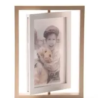 Фоторамка на 2 фото &laquo;Рамка с переворотом&raquo; 10&times;15 см, стеклянный экран, бежевая