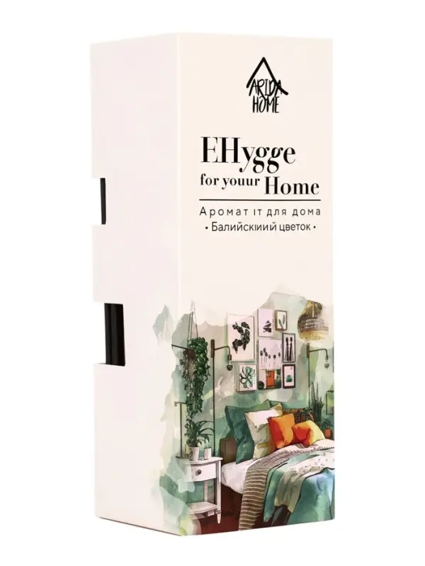 Диффузор ароматический с палочками Hygge Home Балийский цветок, 50 мл