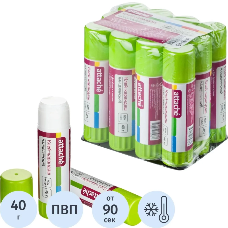 Клей-карандаш 40г Attache