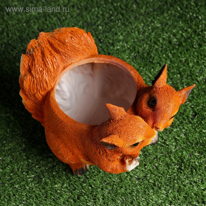 Фигурное кашпо Фигурное кашпо "Белки" 21х15см