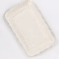 Блюдо сервировочное Aristocrat, 26&times;15&times;2 см, фарфор, белое