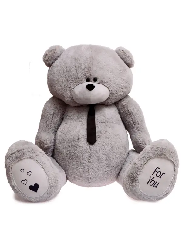 Мягкая игрушка &laquo;Мишка Дедди&raquo;, цвет серый, 190 см