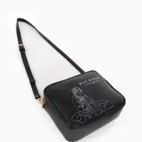 Сумка женская на молнии TEXTURA, 22&times;8&times;17 см, чёрная