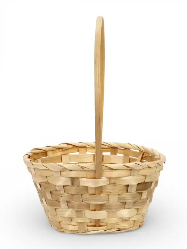 Набор корзин 3 шт 22х18x10 24х19x10 27х21x10 см ручка h=24/26/28 см натур