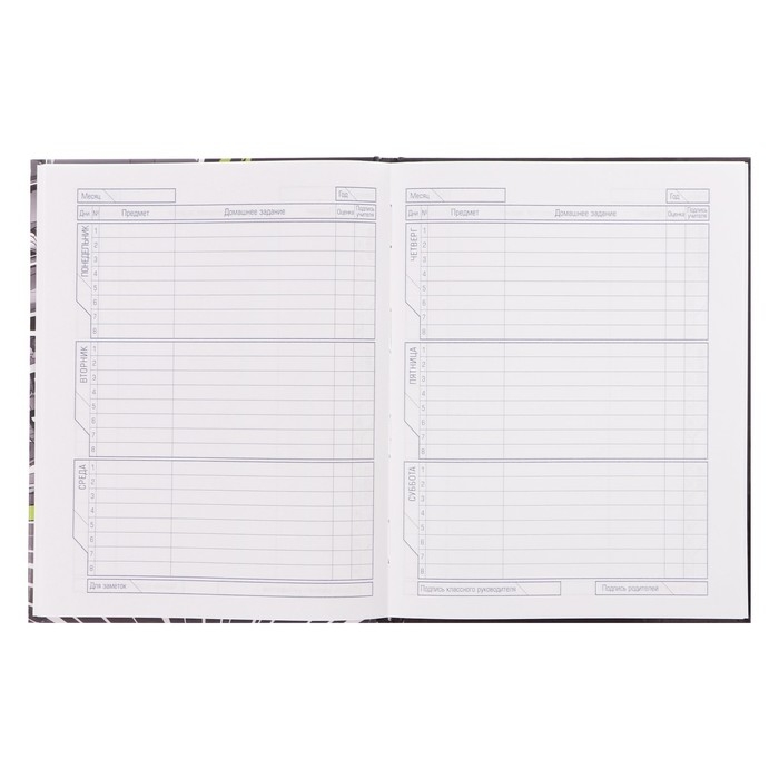 Дневник твердая обложка 1-11 класс 40 листов, Авто чемпион, глянцевая ламинация