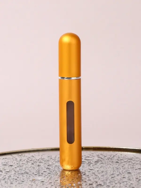 Атомайзер для парфюма, с распылителем, 10 мл, цвет золотистый