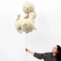 Воздушный шар фольгированный 17" «Кошечка», круг, матовый