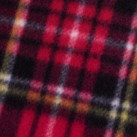 Плед флис Luscan, 130х170 см, 160 г/м2, клетка красная