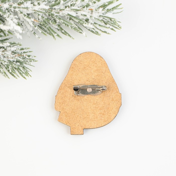 Значок новогодний закатной &laquo;Новый год: Авокадокедавра&raquo;, 3,2 х 4 см