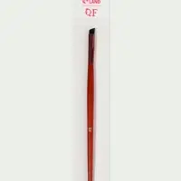 Кисть для макияжа Brush WOOD, скошенная, 16(±1) см, коричневый/золотистый