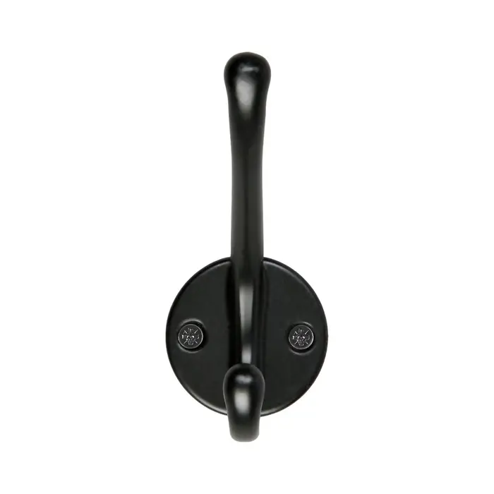 Крючок мебельный CAPPIO LINE, двухрожковый, цвет черный