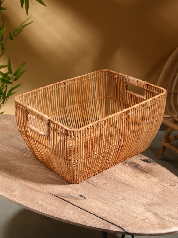 Корзина для белья, 51х38х25 см, ротанг