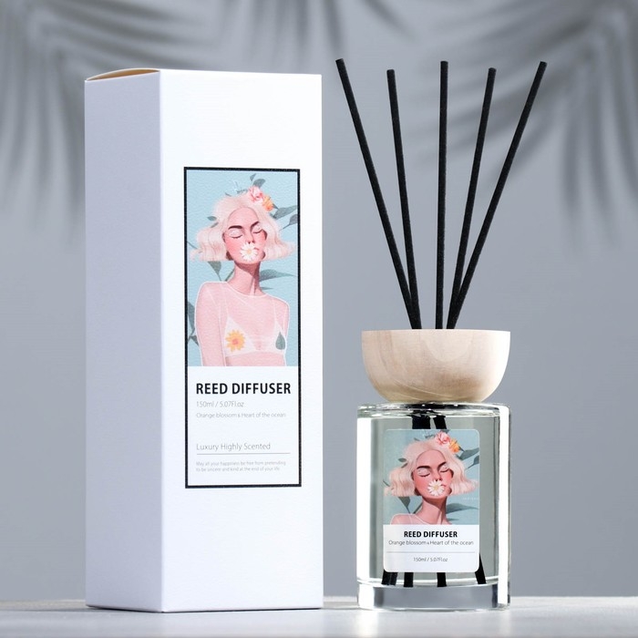 Диффузор ароматический Диффузор ароматический "Orange blossom and ocean", цветок апельсина и океан, 150 мл
