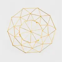 Ваза для фруктов "Геометрия Голд" 25.5*27*10 см, цвет золотой Ваза для фруктов "Геометрия Голд" 25.5*27*10 см, цвет золотой