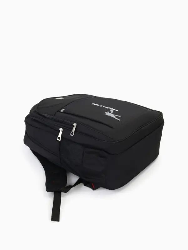 Рюкзак &laquo;СПОРТ&raquo;, со светоотражающими элементами, 37&times;17&times;54 см, 2 отдела, 3 кармана, чёрный