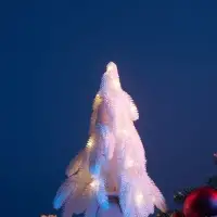 Фигура светодиодная &laquo;Пушистая ель&raquo; 34 см, 20 LED, от батареек AG13&times;3, свечение тёплое белое