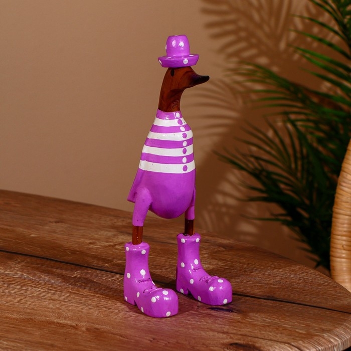 Сувенир Сувенир "Утка в сиреневом" дерево 27 см