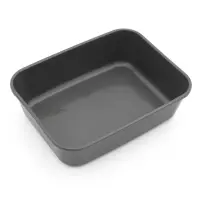 Туалет для кошек &laquo;Сима Люкс&raquo;, 30&times;39&times;19 см, с бортом, пластик, серый, тёмно-серый