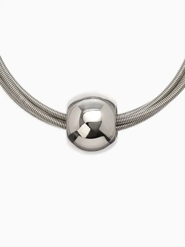 Набор 2 предмета: колье, браслет &laquo;Бусина на нитях&raquo;, цвет серебро