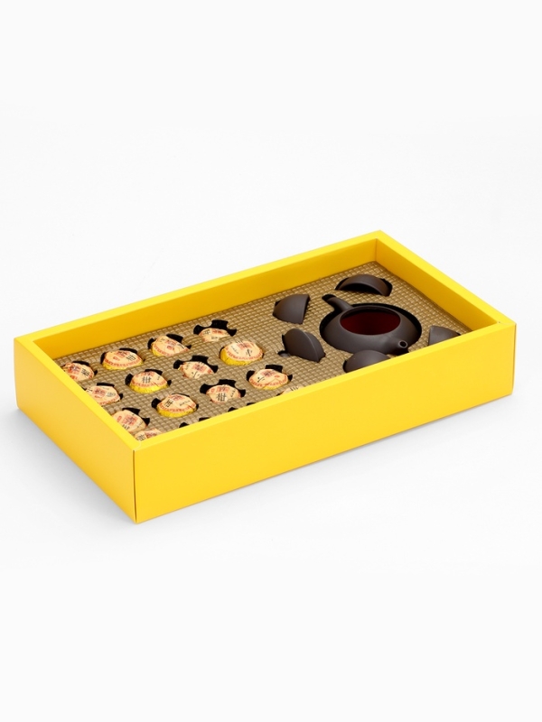 Подарочный набор для чайной церемонии, китайский чай Пуэр 16 капсул, на 4 персоны+пакет Подарочный набор для чайной церемонии, китайский чай Пуэр 16 капсул, на 4 персоны+пакет