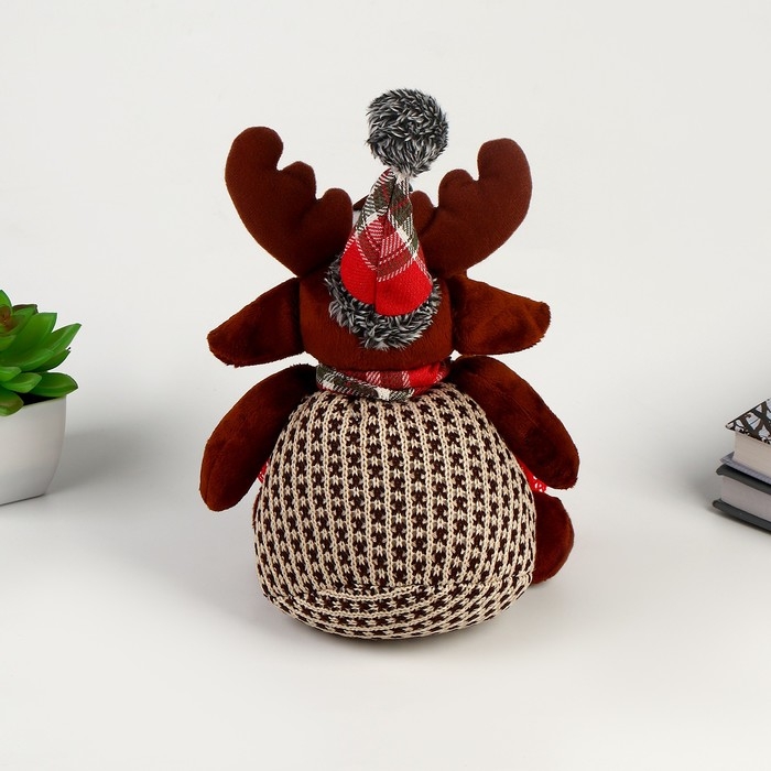 Мягкая игрушка «Олень с шарфиком»