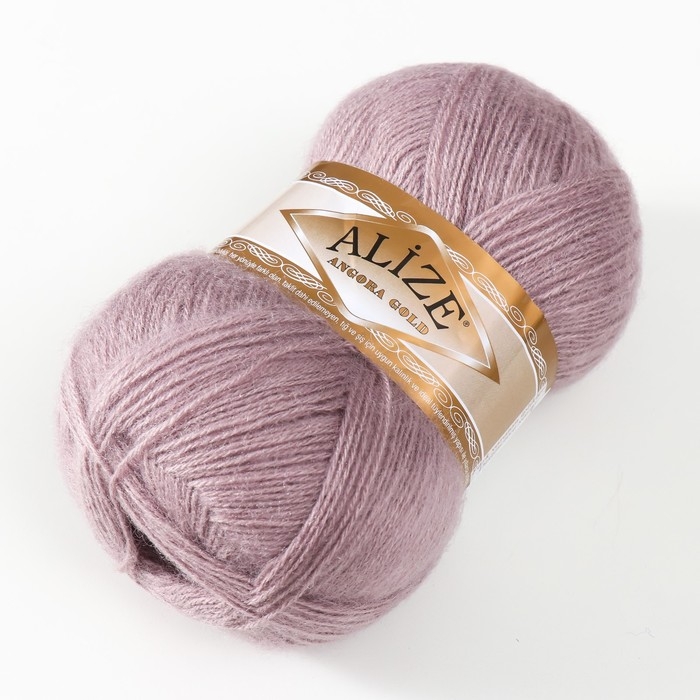 Пряжа Пряжа "Angora Gold" 20%шерсть, 80%акрил 550м/100гр (163 серая роза)